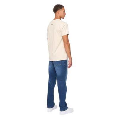 Duck and Cover Mannen Primatic T-Shirt (Off White)
