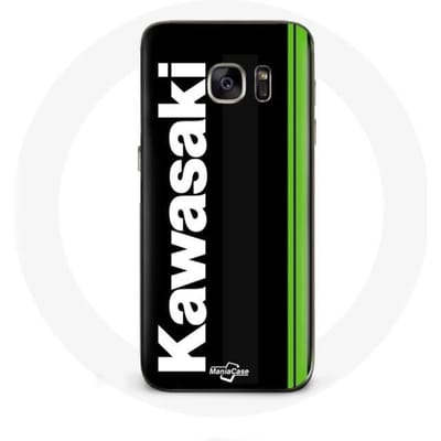 Coque - Kawasaki - Galaxy S7 - Souple - Noir - Logo