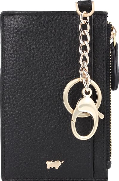 Braun Büffel Leren Sleutelgeval Asti Wallet 4CS Schwarz Zwart