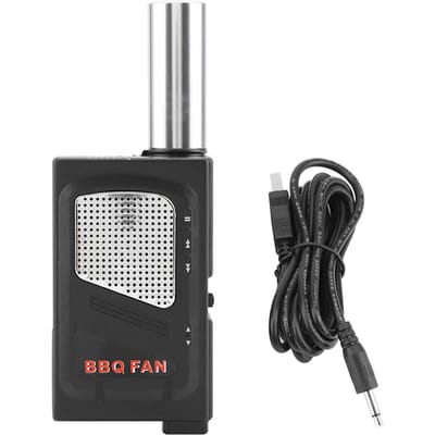 Lichtgewicht Draagbare BBQ Luchtblazer Handheld Picknick Koken Buiten gray