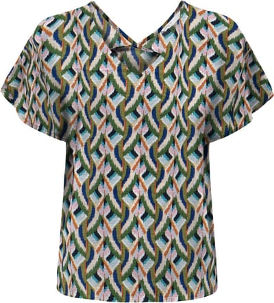 Only T-shirt Onlnova Life Vis S/s Emmy Top Aop 15291289 Treetop/519 Jazzy Dames Maat - XS