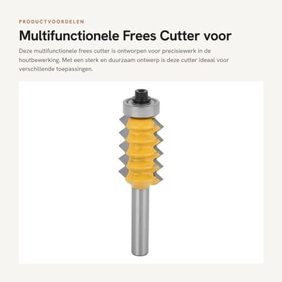 Dailygoods- Frezen 8 Shaft - Houtsnijden - Duurzaam - Antireverse Ontwerp - Compact - Lichtgewicht - Houtbewerking