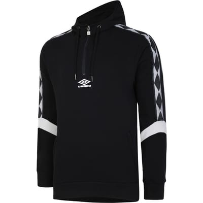 Umbro Heren Diamond Half Zip Hoodie (Zwart/maanrots)