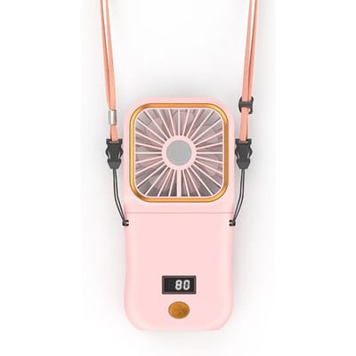 Hangende Nekventilatoren Mini Draagbaar Opvouwbaar USB Opladen Powerbank Draagbare Handheld Desktop Multifunctionele Ventilator