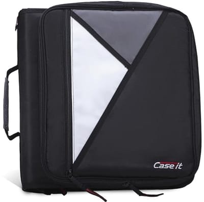 Universele 2 Inch Rits Binder voor 13 Inch Laptop - Gewatteerde Zak en Meerdere Vakken - Capaciteit van 400 Pagina's