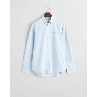 Gant Overhemd Uni Color Slim Stretch Oxford Button-Down Licht Blauw / male