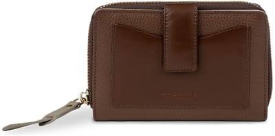 bugatti portemonnee Viola Ladies Zip Wallet Cognac - Grey bruine