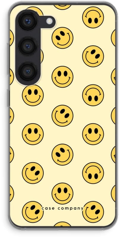 Hoesje geschikt voor Samsung Galaxy S23 hoesje - Smiley N°2 - Soft Cover Telefoonhoesje - Bescherming aan alle Kanten en Schermrand
