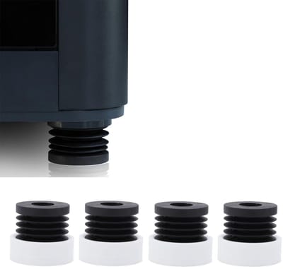 Dailygoods- Anti-vibratie Voeten Set van 4 - Trillingsdempers Wasmachine - Trillingsdempers Airco - Trillingsdempers Warmtepomp - Rubber Antislip Pads - Schokabsorberend en Stabiel