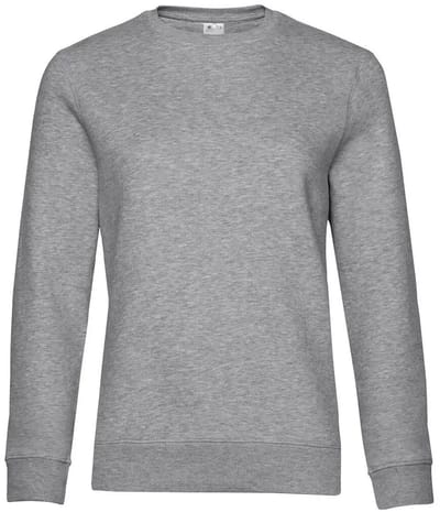 Dames sweatshirt met ronde hals B&C Queen