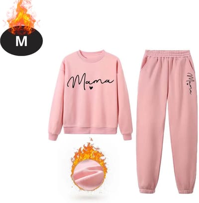 Nivard Joggingpak - Huispak - Volwassenen - Trainingspak - Comfortabel - Joggingsbroek - Tracksuit - Dames - Winter - Roze - M