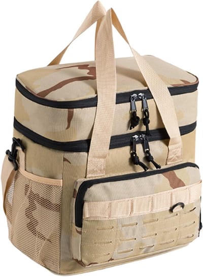 Koeltas - Lunchbox Ice Tote - Buitenavonturen - Geïsoleerd met EVA materiaal - 19L - Kaki