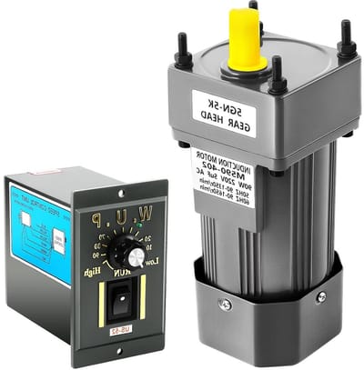 AC Motor - Transmissiemotor Reduceerstuk - Industriële Toepassingen - Instelbaar Toerental - 90 W 220 V - Zilver