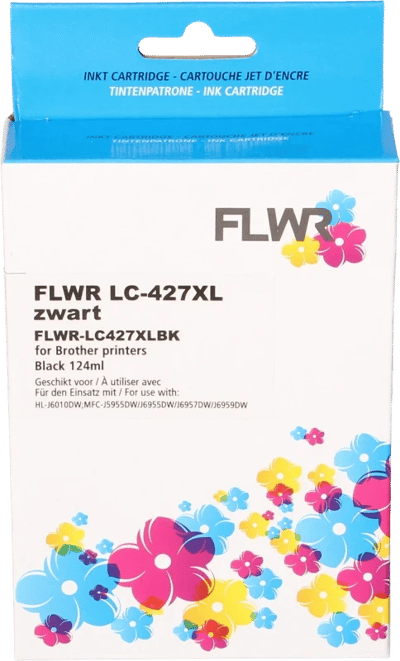FLWR - Cartridges / Brother LC-427XL / zwart / Geschikt voor Brother