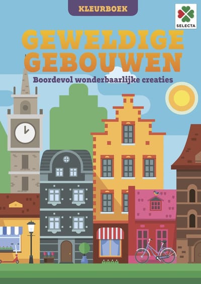 Tactic Selecta Geweldige Gebouwen - Kleur- en Activiteitenboek - Ontdek Beroemde Gebouwen en Architectuur - Puzzelboek voor Kinderen - Vanaf 4 Jaar