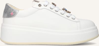 GIO+ Olivia Sneakers - Leer - Dames - Wit - Maat 37