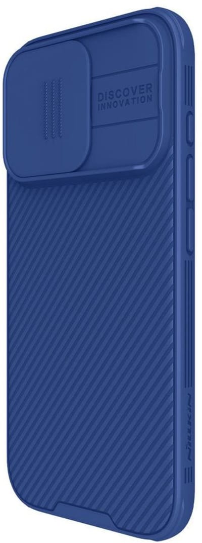 Nillkin CamShield Magnetisch Hoesje Geschikt voor Apple iPhone 16 Pro - Compatibel met MagSafe - Camera Slider Back Cover - Extra Camera Bescherming - Blauw