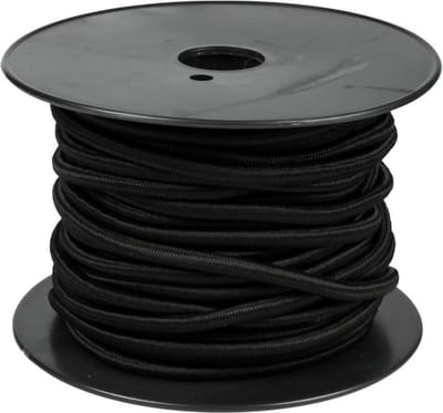 Benson Elastiek op rol - 6 mm - 25 meter - sterk en weerbestendig - zwart