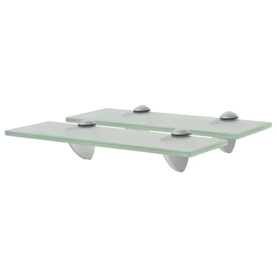 vidaXL - Schappen - zwevend - 2 - st - 30x20 - cm - 8 - mm - glas