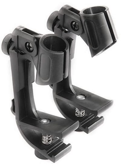 Dailygoods- Drummicrofoonclip - Flexibele Microfoonhouder - 2-delige Klem - Geschikt voor Microfoons 18-28 mm - Duurzaam Kunststof/Metaal - Verbeterde Geluidsopname