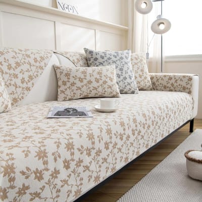 Gardenia Jacquard Sofakussen voor Woonkamer Scandinavische Sofahoes Chenille Antislip Bankhoes Sofa Handdoek Huisbescherming 70x70cm 1pcs
