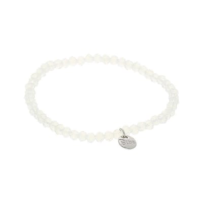 Biba Kralen Armband Wit | 4 mm