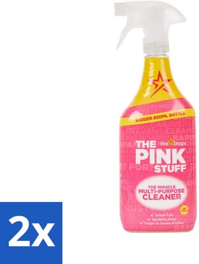 The Pink Stuff - Allesreiniger - Multi-Purpose Cleaner Spray - 850 ml - Voordeelverpakking - 2 stuks