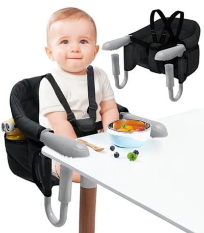Opvouwbare Eetstoel voor Baby's - Veilige en Stevige Kinderstoel met 7-Punts Veiligheidsgordel