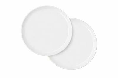 Berndorf dessertbord wit porselein - 20 cm - Set van 2 - Ideaal als ontbijtbord, dessertbord of zijbord