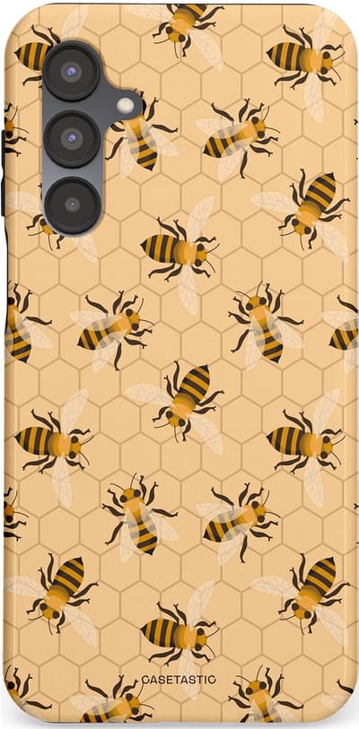 Casetastic Hoesje Geschikt voor Samsung A16 - Stijlvolle Beschermende Duo-layer Case - Zomer Bijen Look