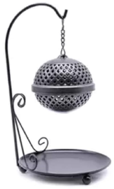 Wierookbrander hangende bol voor losse wierook - 25x13 cm