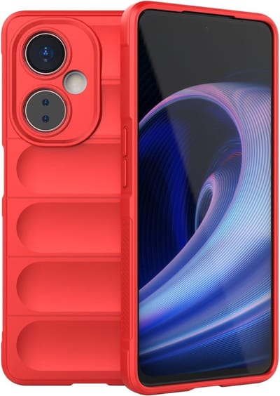 Coverup Hoesje - Geschikt voor OnePlus Nord CE 3 Lite 5G Hoesje - Coverup Hands-On Rugged Back Cover - Rood