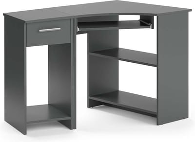 Vicco Odin Hoekbureau – 83 x 76 cm Set met PC-kast Antraciet