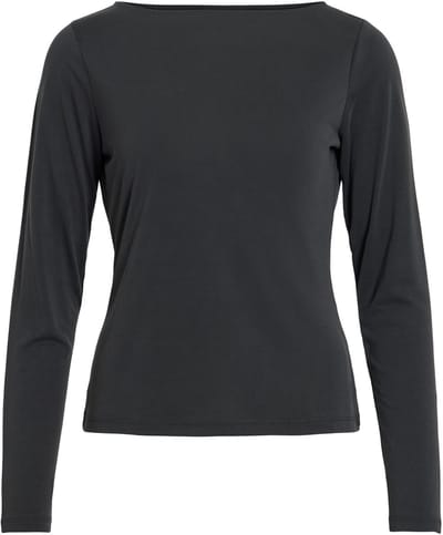 Vila Modala T-shirt Met Lange Mouwen Zwart L Vrouw