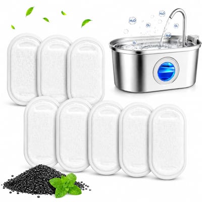 Filter voor BOTC Drinkfontein - 8 stuks - Dieren drinkbakken - Waterdispenser