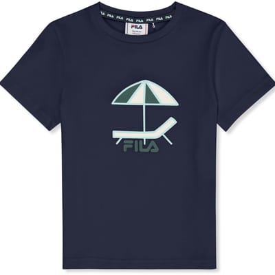 FILA Crespina Regular Graphic T-shirt Black Iris Maat: 86/92 | T-Shirts Outlet | Unisex | Blauw