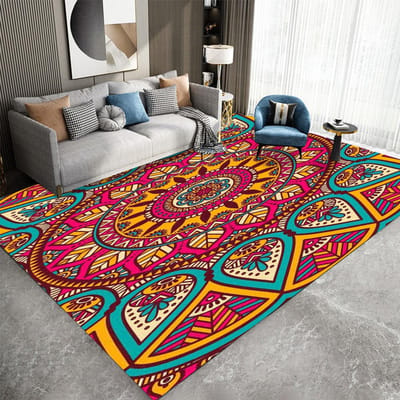 Vintage Marokkaanse Turkse Deurmat Antislip Boheemse Vloerkleed voor Keuken Badkamer Tuin Decoratie Traditioneel Oosters Tapijt 40X60cm-16x24in