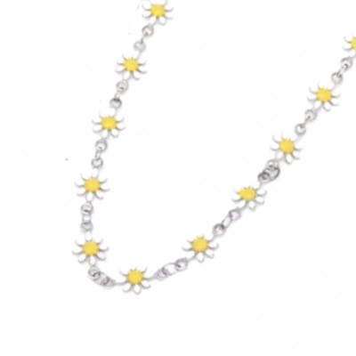 Enkelbandje- Daisy- 15 cm -zilverkleur- Charme Bijoux