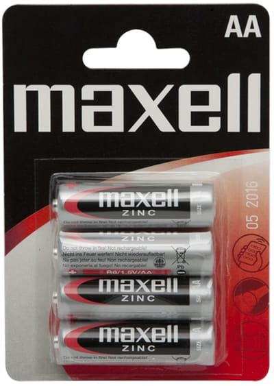 MAXELL | Maxell Pila Salina Manganeso Aa R6 * 4 Units