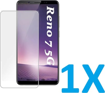 Screenprotector Glas - Tempered Glass Screen Protector Geschikt voor: OPPO Reno 7 5G - 1x