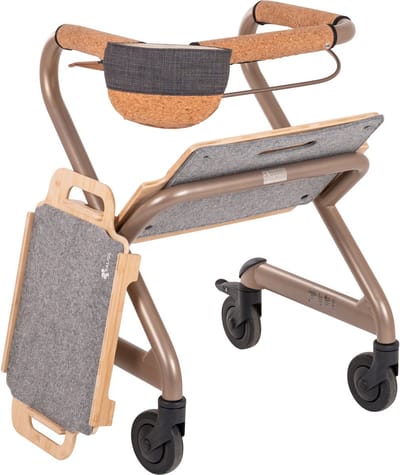 Saljol Indoor – Binnenhuis Rollator En Trippelstoel WR53 - Champagne - Aanbevolen voor lichaamslengte: 150–180 cm
