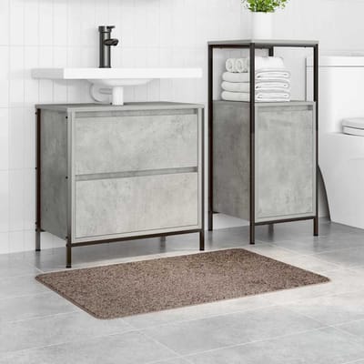 vidaXL - Antislip - Badmat - Bruin - 60 - x - 90 - cm - PP