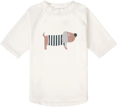 Lässig - UV - Zwemshirt - Shortsleeve - Hondje - Sea Salt - Maat 62/68