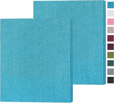 Klein fotoalbum - Mini album - Foto's bewaren - Linnen hardcover - 2 Pack 8x10 - Blauw