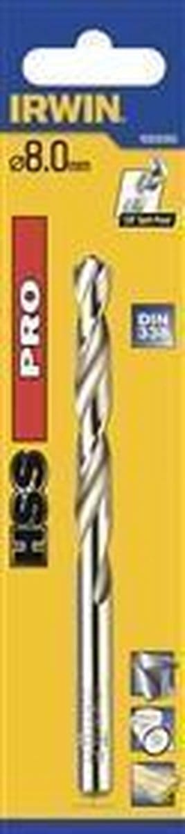 Irwin HSS PRO Metaalboor 118° 1.0MM - 10502376