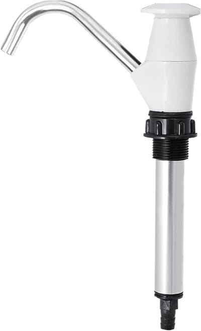 Handmatige Waterpomp - Kraanpomp - Water Pompen Buiten - Geen Stroom Nodig - 41 cm Uitgeschoven - Wit