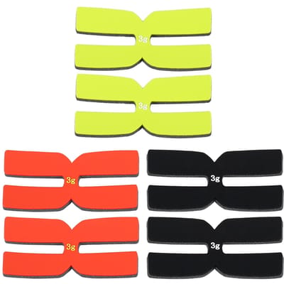 Bandes d'équilibre de poids de raquette de Tennis 3g, 6 pièces, bandes en Silicone pour raquette de Tennis yellow