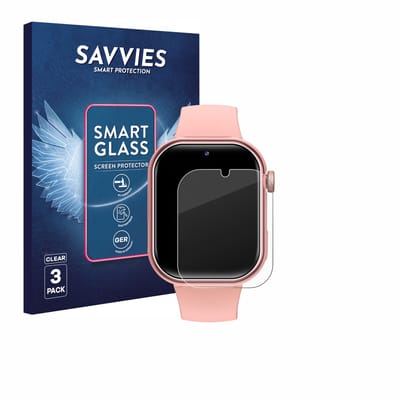3 Stuks Savvies Screenprotector - geschikt voor Naixues Kids Smartwatch GPS - beschermfolie glas transparant