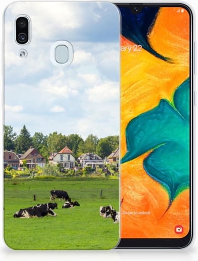 Samsung Galaxy A30 TPU Hoesje Koeien