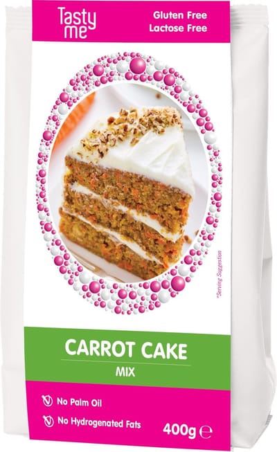 Carrot cake mix glutenvrij - glutenvrij bakken - Tasty Me
